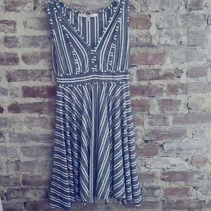 Max Studio blue/white dress